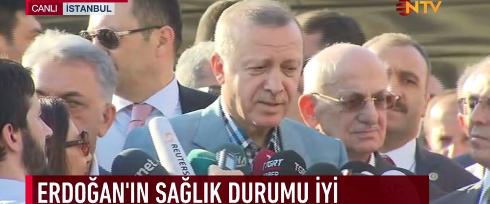 Erdoğan kısa süreli rahatsızlık geçirdi