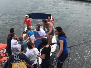 İzmitte tekne alabora oldu