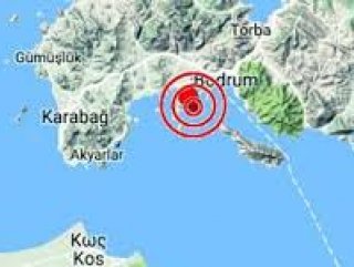 Bodrumda 4.1 büyüklüğünde deprem
