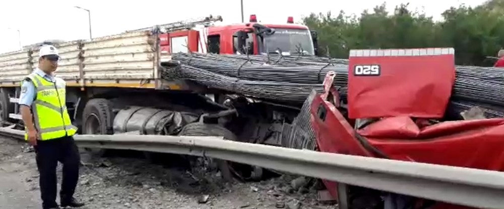 TEM'de yol kapatan kaza 1 ölü